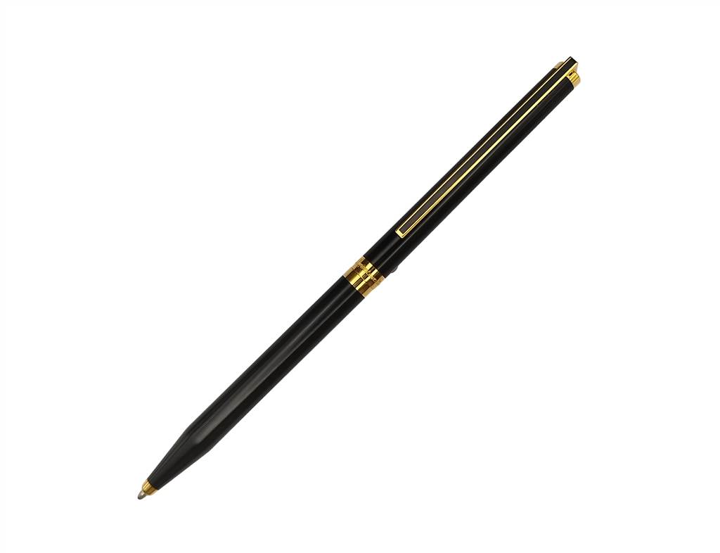 法國S.T. Dupont 經典Classique系列天然漆黑色金夾原子筆 (DUP-CLC80-BLK-GT-BP)
