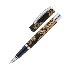 德國Online VISION系列 – Dragon Spirit 黑色龍紋 墨水筆 (ONL-VIS-DSBLK-CT-F)