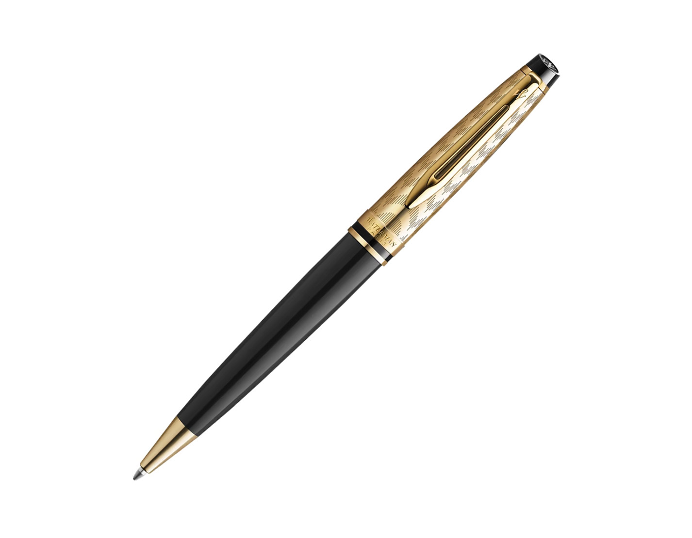 WATERMAN Expert系列Deluxe Opera Collection歌劇院之美黃金雕刻紋配黑杆原子筆 (WTM-EXP-DLXBLK26-BP)