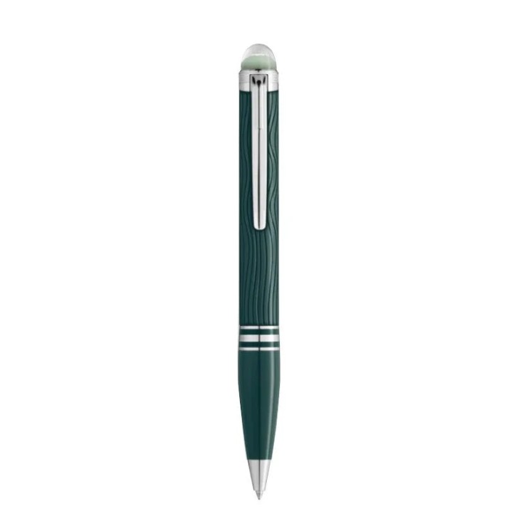 MONTBLANC 萬寶龍 Starwalker系列 – PolarGreen極光之美特別版綠色波浪紋鉑金夾原子筆 (MBC-132904) - Image 2