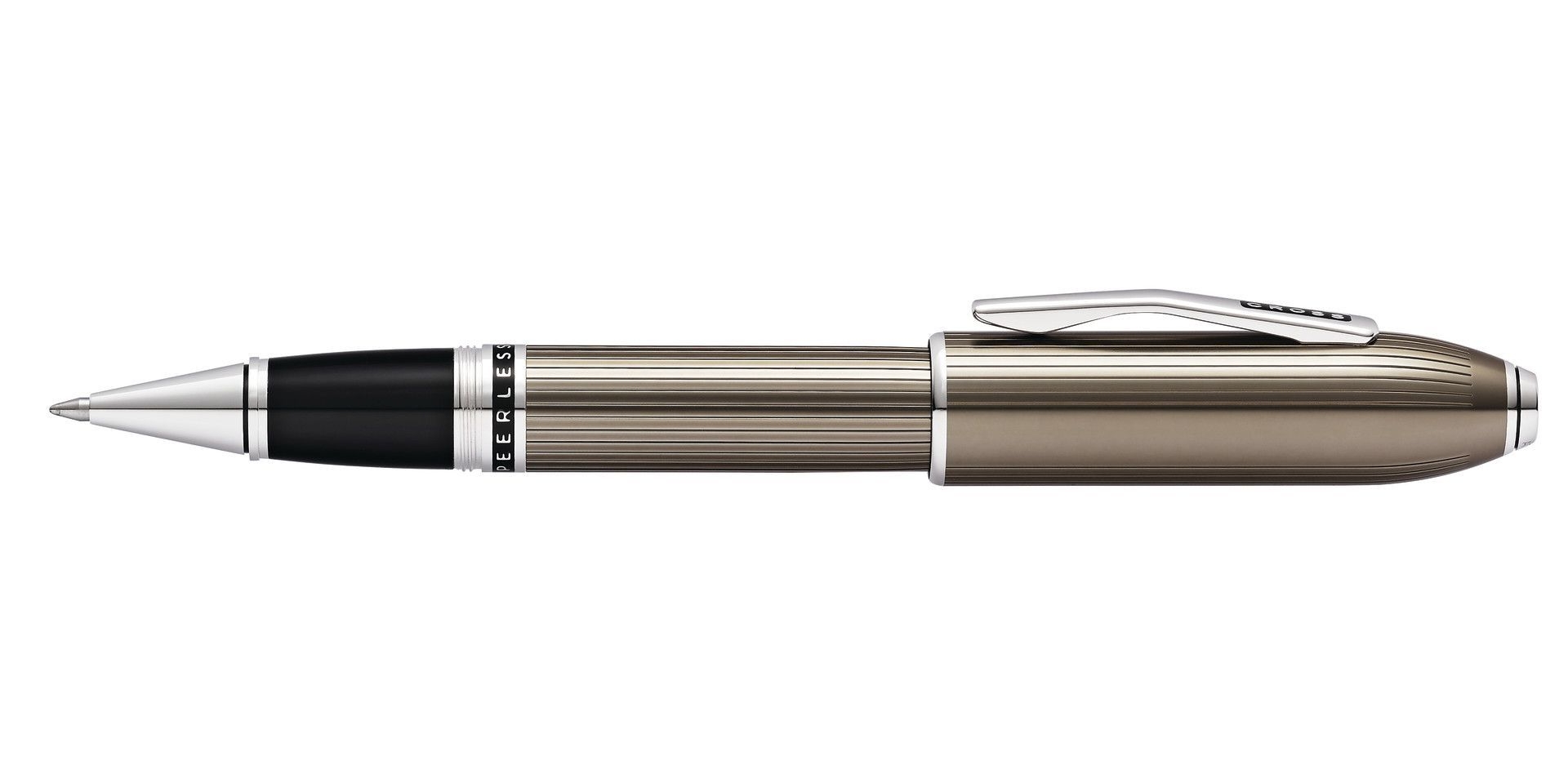 Cross Peerless系列Titanium Gray鈦金屬灰鍍鉑金筆夾走珠筆 (CRS-PLS-TTM-CT-RB) - Image 4