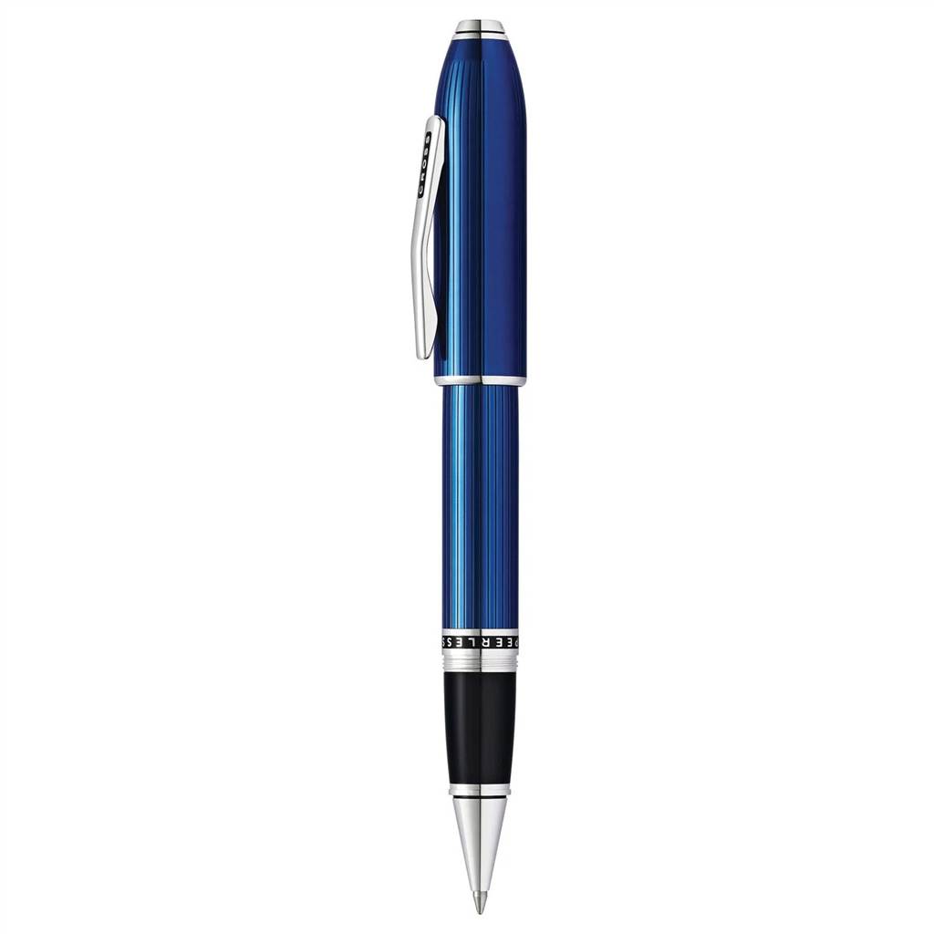 Cross Peerless系列Quartz Blue石英藍鍍鉑金筆夾走珠筆 (CRS-PLS-QBLU-CT-RB) - Image 5