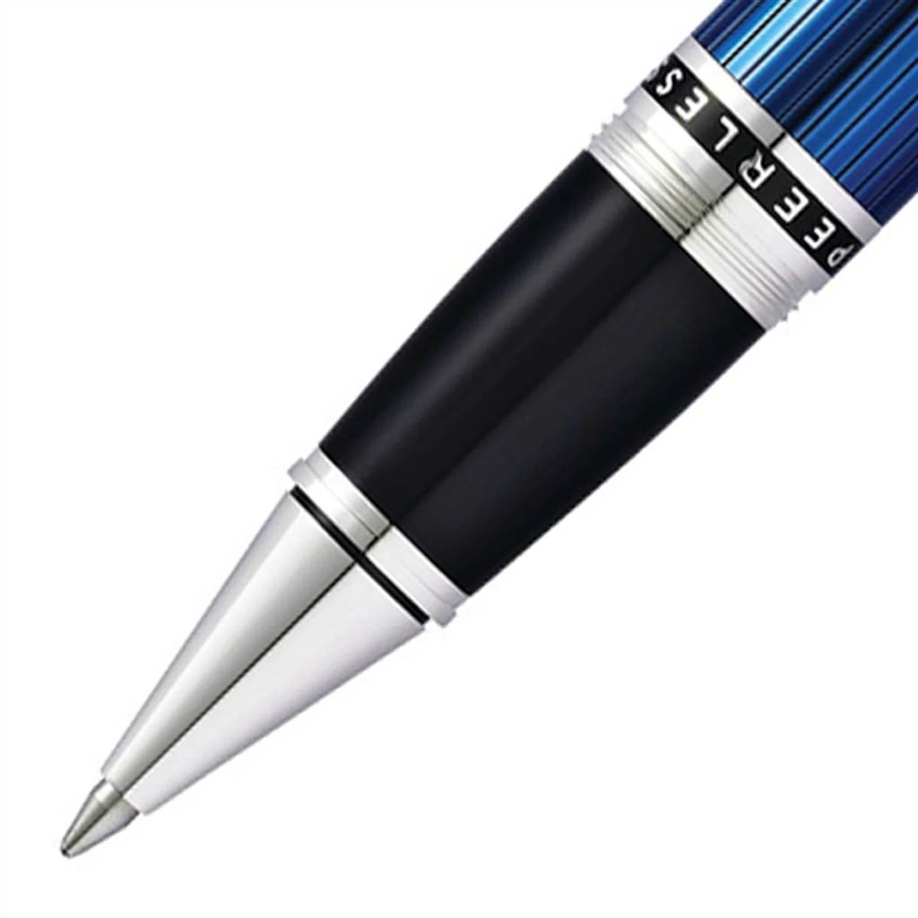 Cross Peerless系列Quartz Blue石英藍鍍鉑金筆夾走珠筆 (CRS-PLS-QBLU-CT-RB) - Image 3