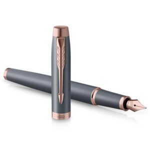 Parker IM 系列 Finishing Touch特別版墨水筆 - 深灰玫瑰金夾 (PN-IM-FNTH-GRY-RT-F)