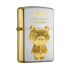 Zippo 日版火機 – 站立的小熊(銀金色BIG限量) (ZPO-ZBT-3-247C)