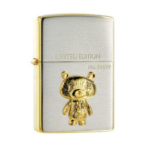 Zippo 日版火機 – 站立的小熊(銀金色SMALL限量) (ZPO-ZBT-3-154A)