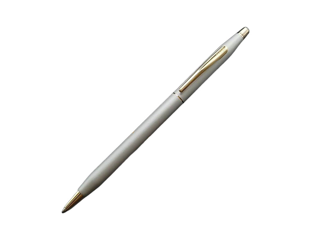 Cross Classic Century系列磨砂灰金夾原子筆(CRS-CC-GRY-GT-BP)