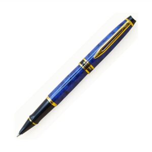 WATERMAN Expert系列-藍色大理石紋金夾走珠筆 (WTM-EXP-MARBLU-GT-RB)