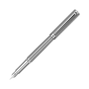Sheaffer Intensity系列 - 亮鋼色暗紋銀夾墨水筆 (SHF-INT-CRM-CT-F)